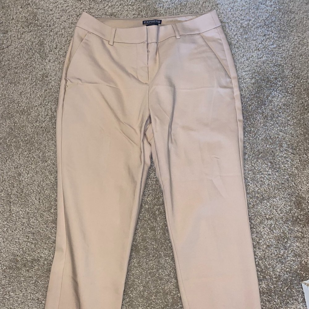 Express Editor Capri pants in Beige - Size 4R